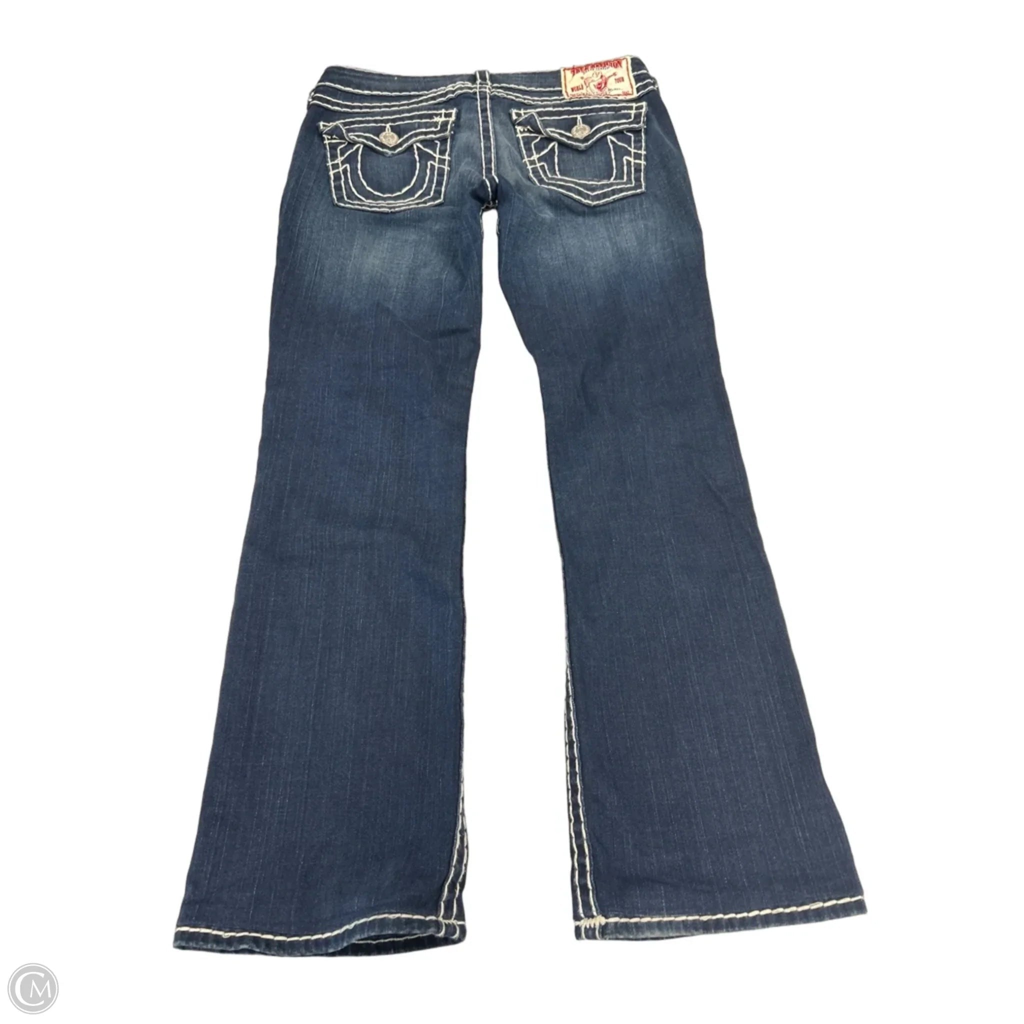 Jeans Boot Cut By True Religion In Blue Denim, Size: 14