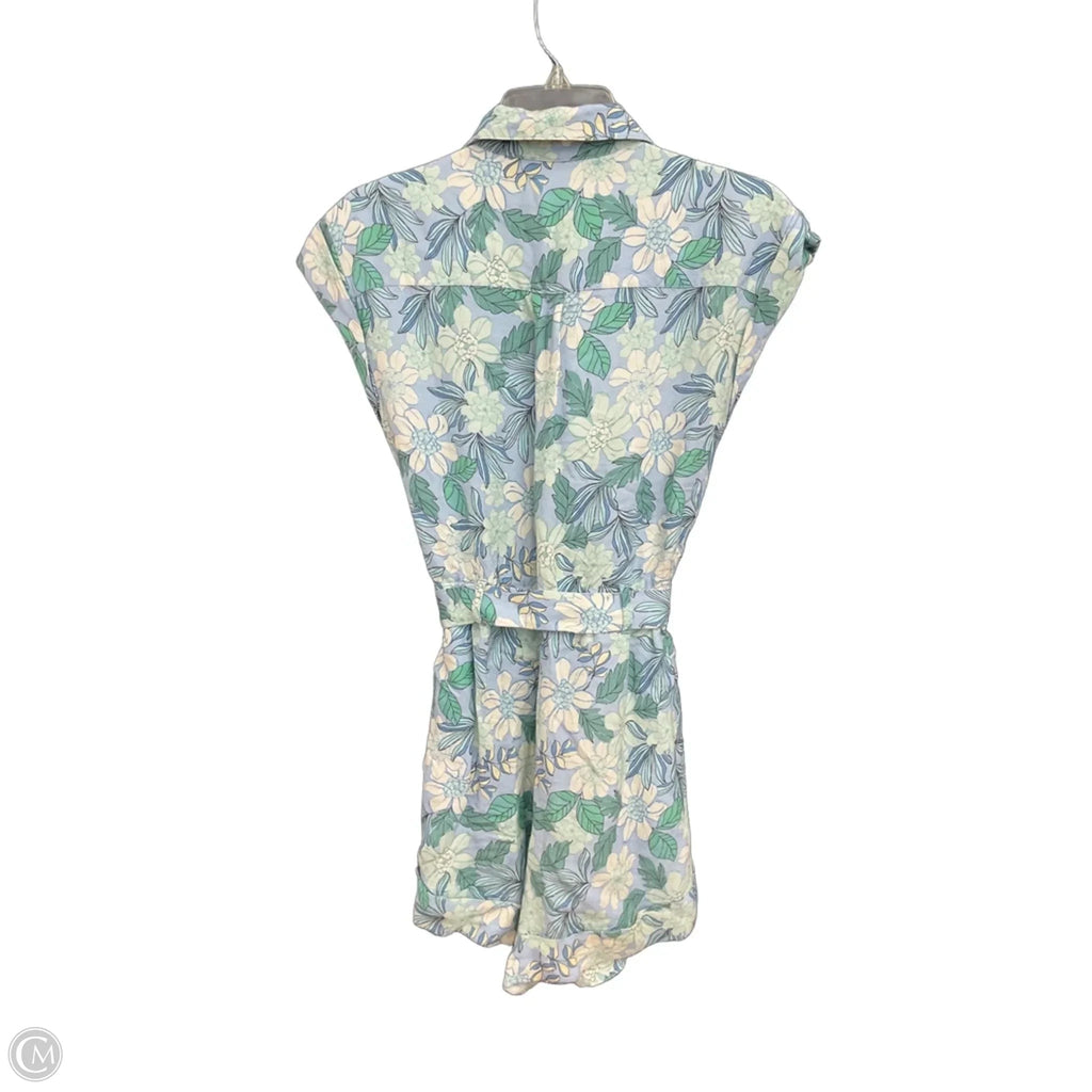 Romper By Loft In Blue & Green, Size: S