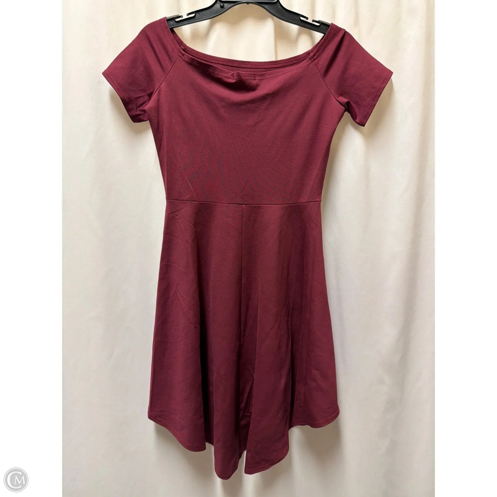 Dress Casual Midi By Clothes Mentor In Maroon, Size: M
