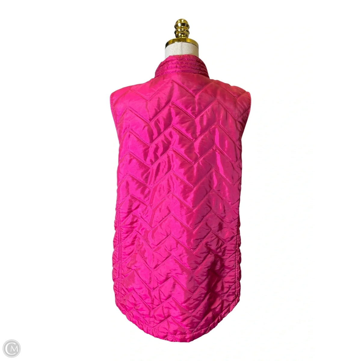 Vest Puffer & Quilted By Chicos In Pink, Size: Xl