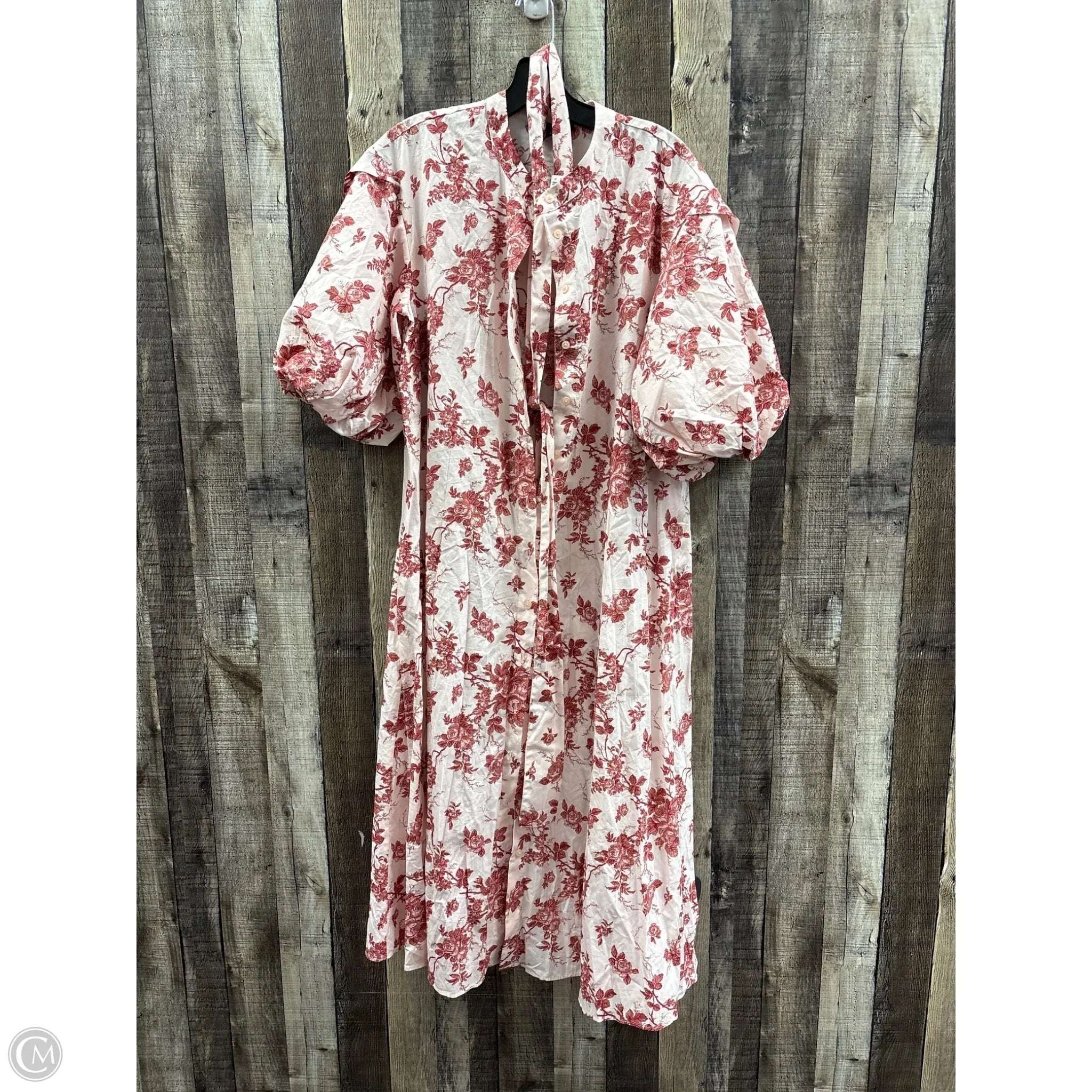 Dress Casual Midi By Banana Republic In Floral Print, Size: M