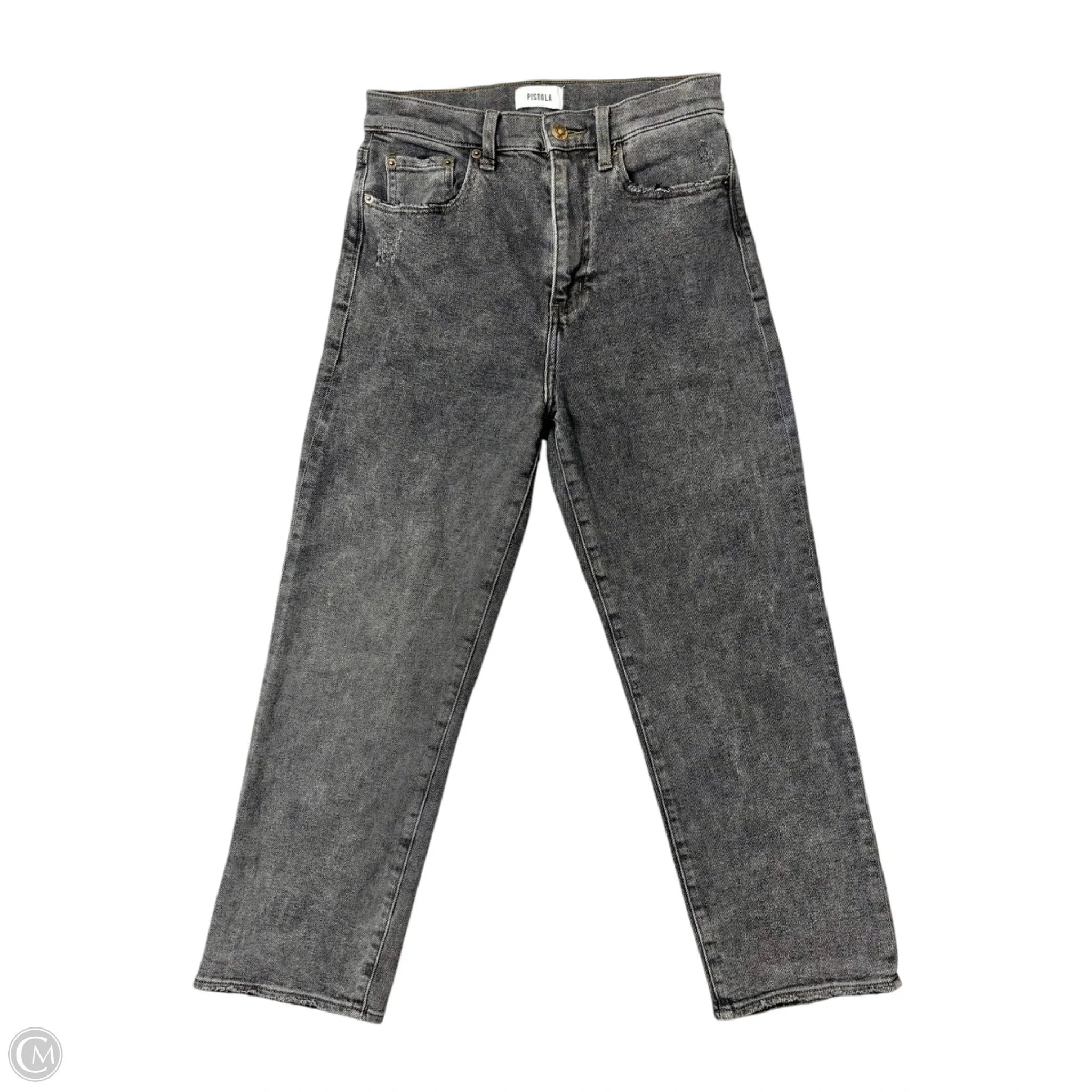 Jeans Straight By Pistola In Grey Denim, Size: 4