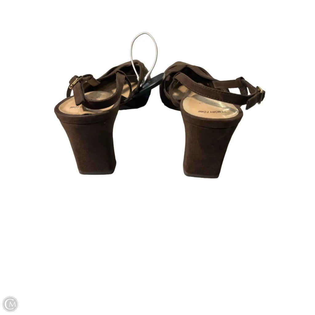 Shoes Heels Block By A New Day In Brown, Size: 9