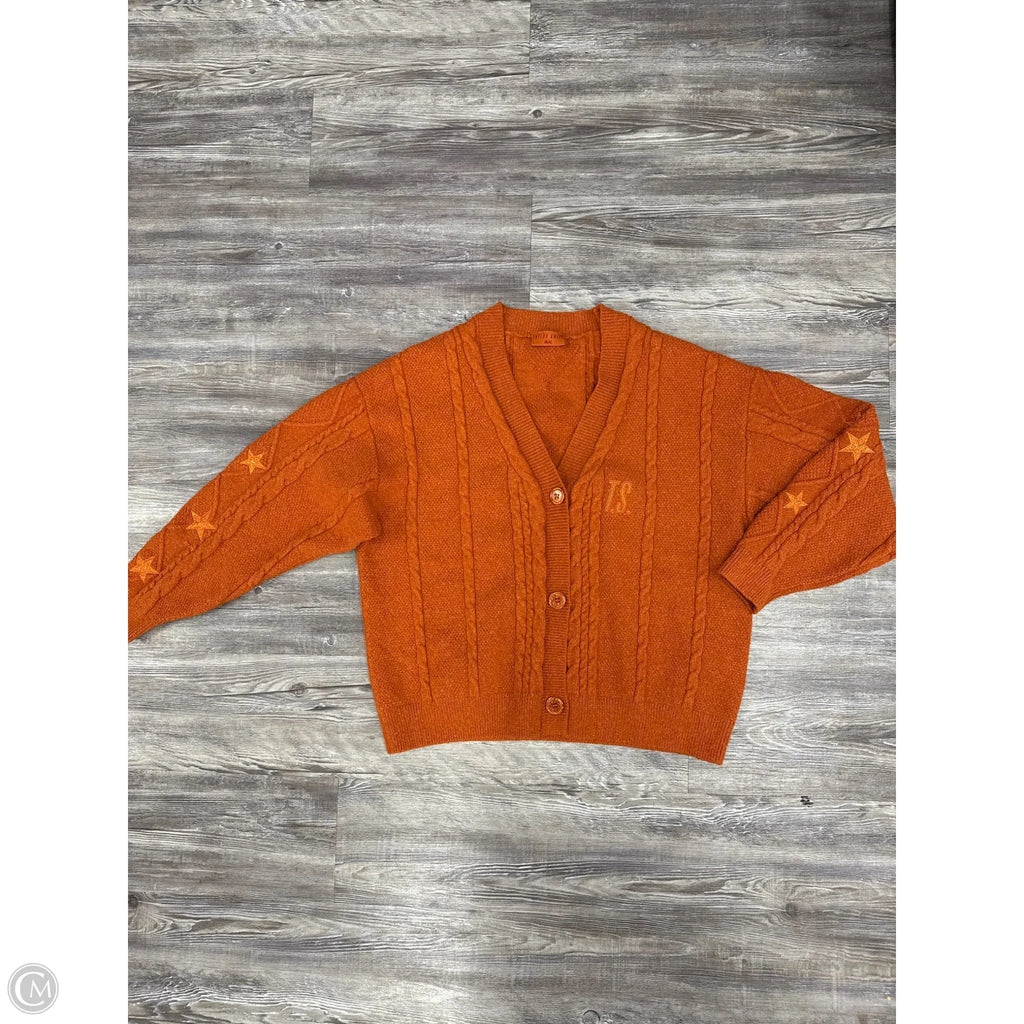 Sweater Cardigan By Taylor Swift In Orange, Size: M