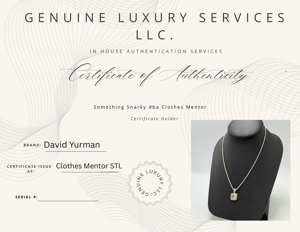 David Yurman Petite Albion Pendant Luxury Necklace
