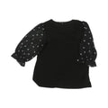 Blouse Ss By Atelier In Black & Cream, Size:Xl
