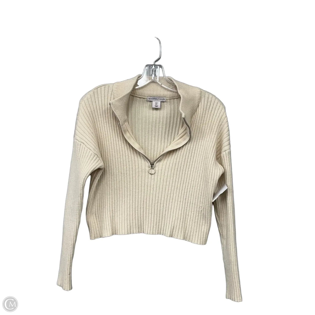 Top Long Sleeve By Sincerely Jules In Cream, Size: L