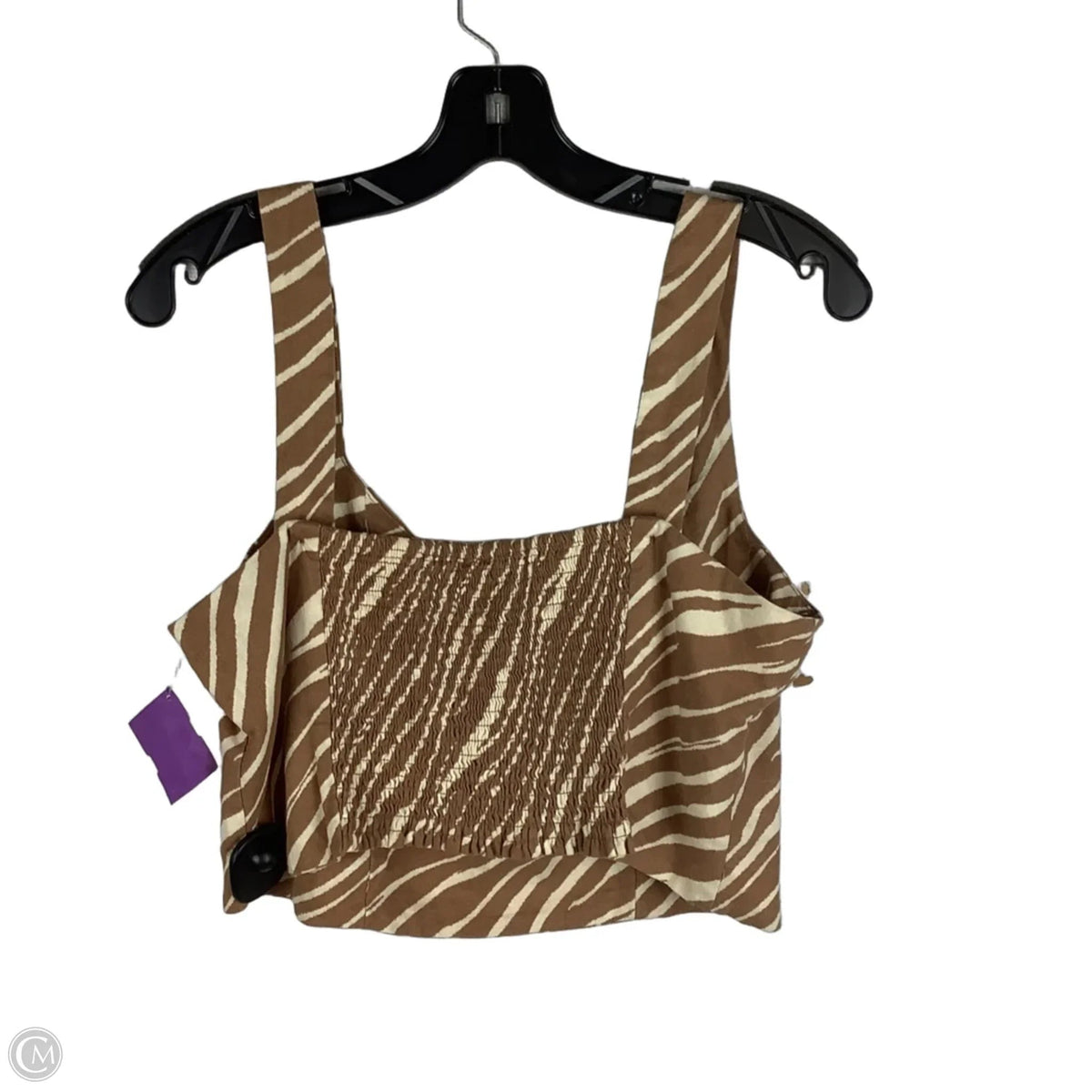 Top Sleeveless By A New Day In Brown, Size: M