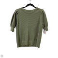 Sweater Short Sleeve By Nine West In Green, Size: L