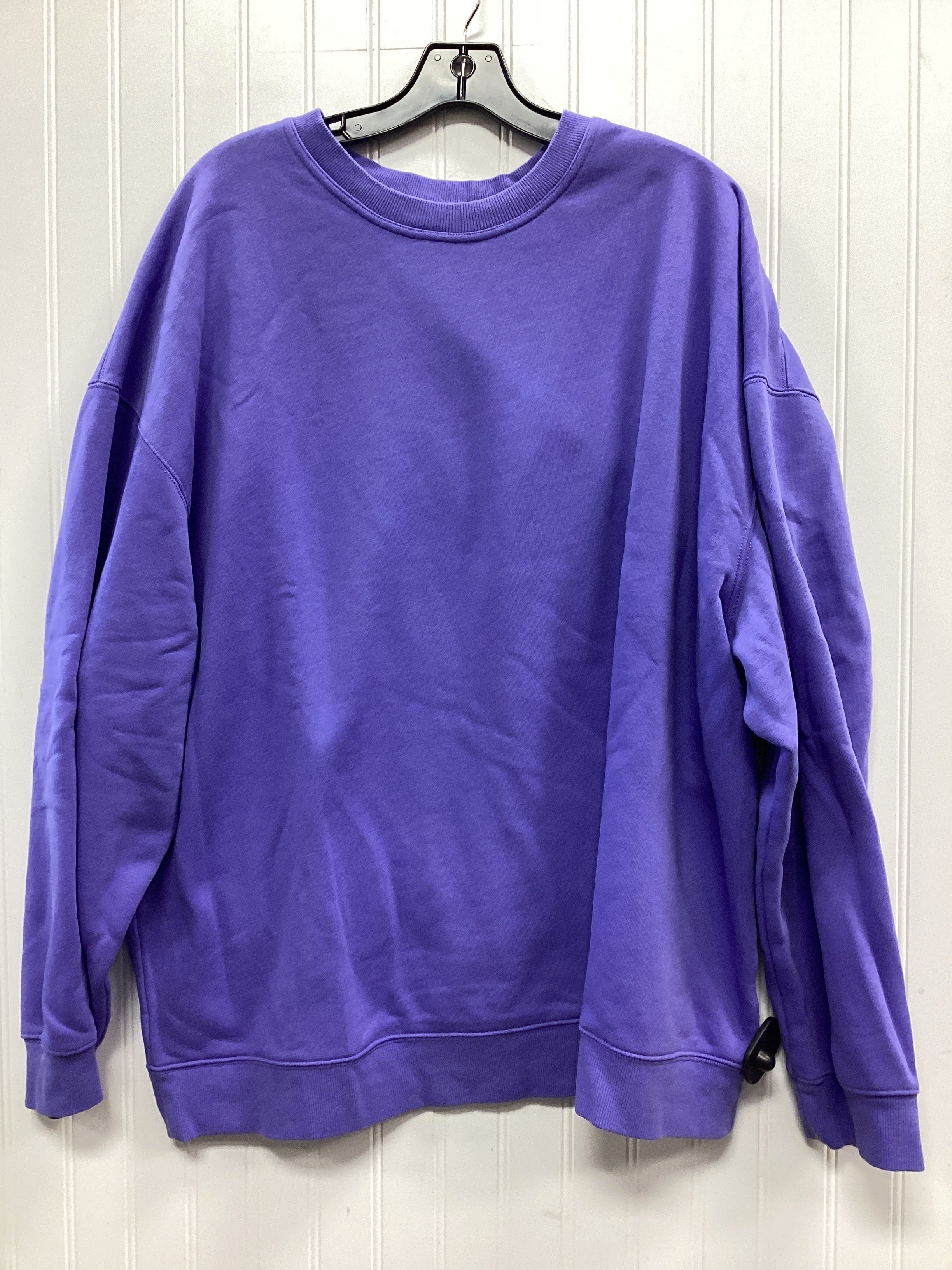 Sweatshirt Crewneck By Cmc In Purple, Size:2X