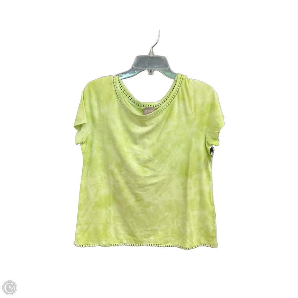 Top Short Sleeve By Chicos In Green, Size: M