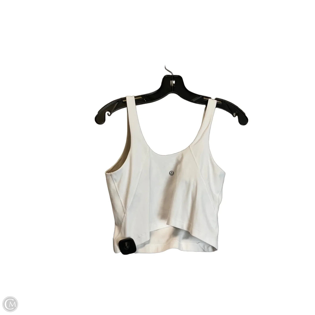 Athletic Tank Top By Lululemon In White, Size: 8