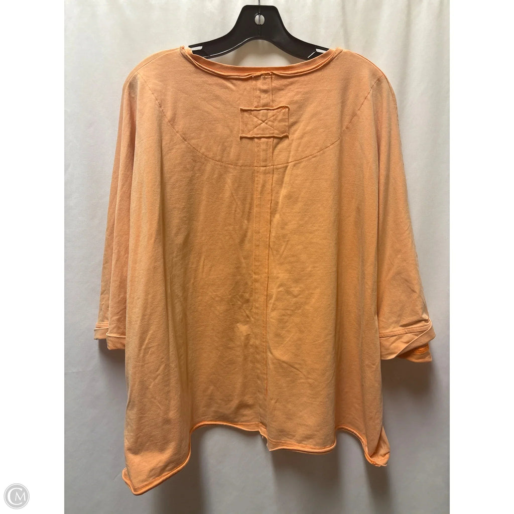 Top Short Sleeve By Clothes Mentor In Peach, Size: Xl