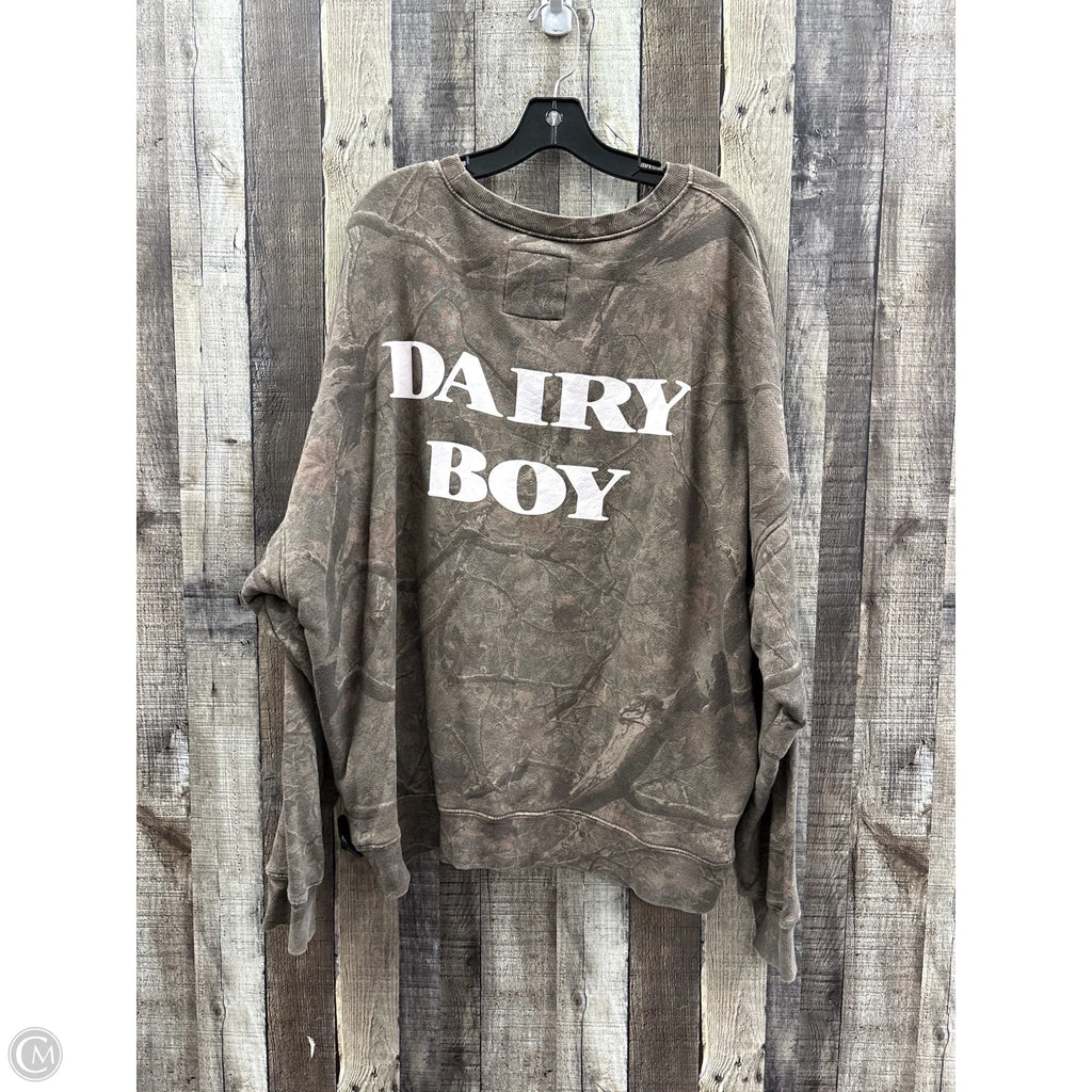 Sweatshirt Crewneck By Cmc In Camouflage Print, Size: Xl