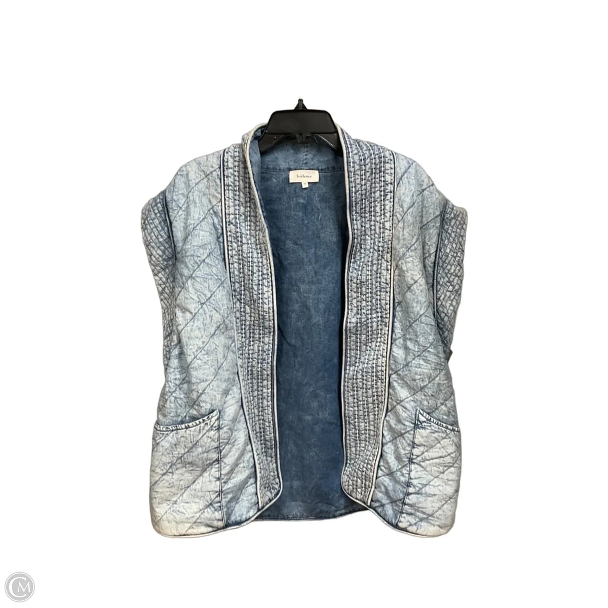 Vest Puffer & Quilted By Bohme In Blue, Size: M