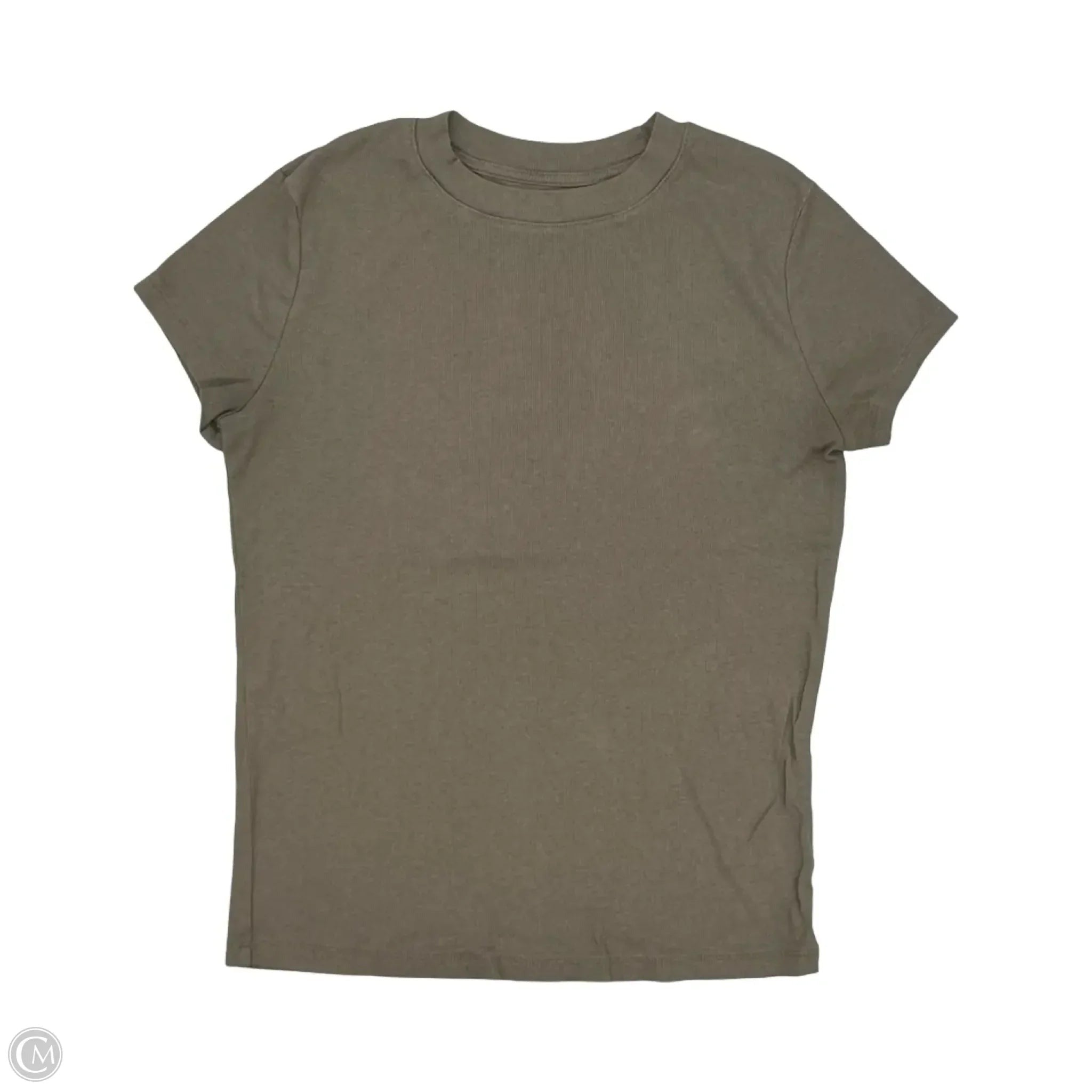 Top Short Sleeve By A New Day In Brown, Size: L