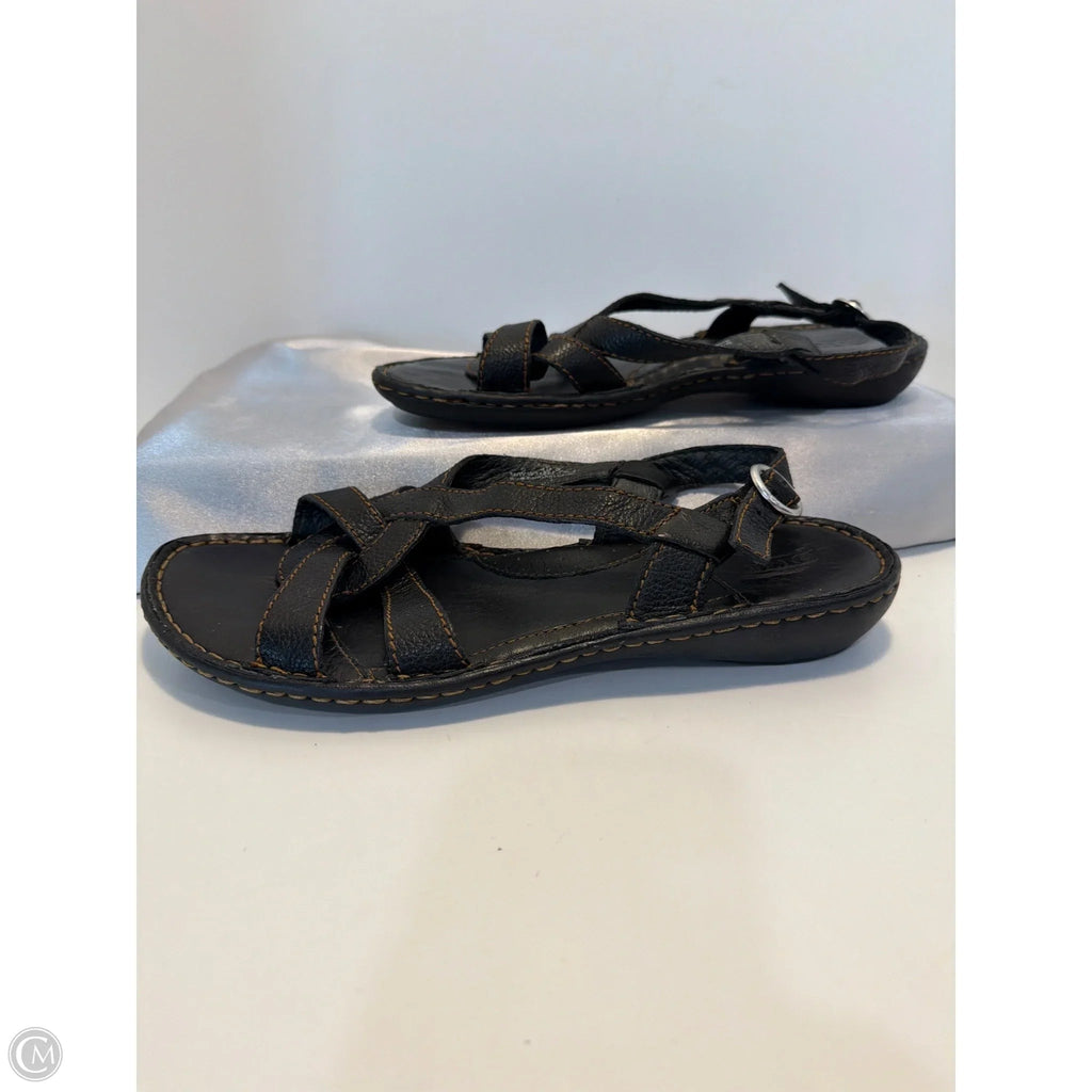 Sandals Flats By Born In Black, Size: 9