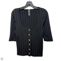 Top 3/4 Sleeve By Free People In Black, Size: L