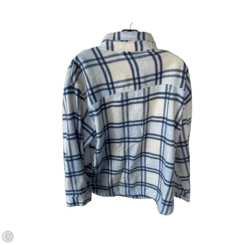 Jacket Shirt By Members Mark In Blue & White, Size: Xl