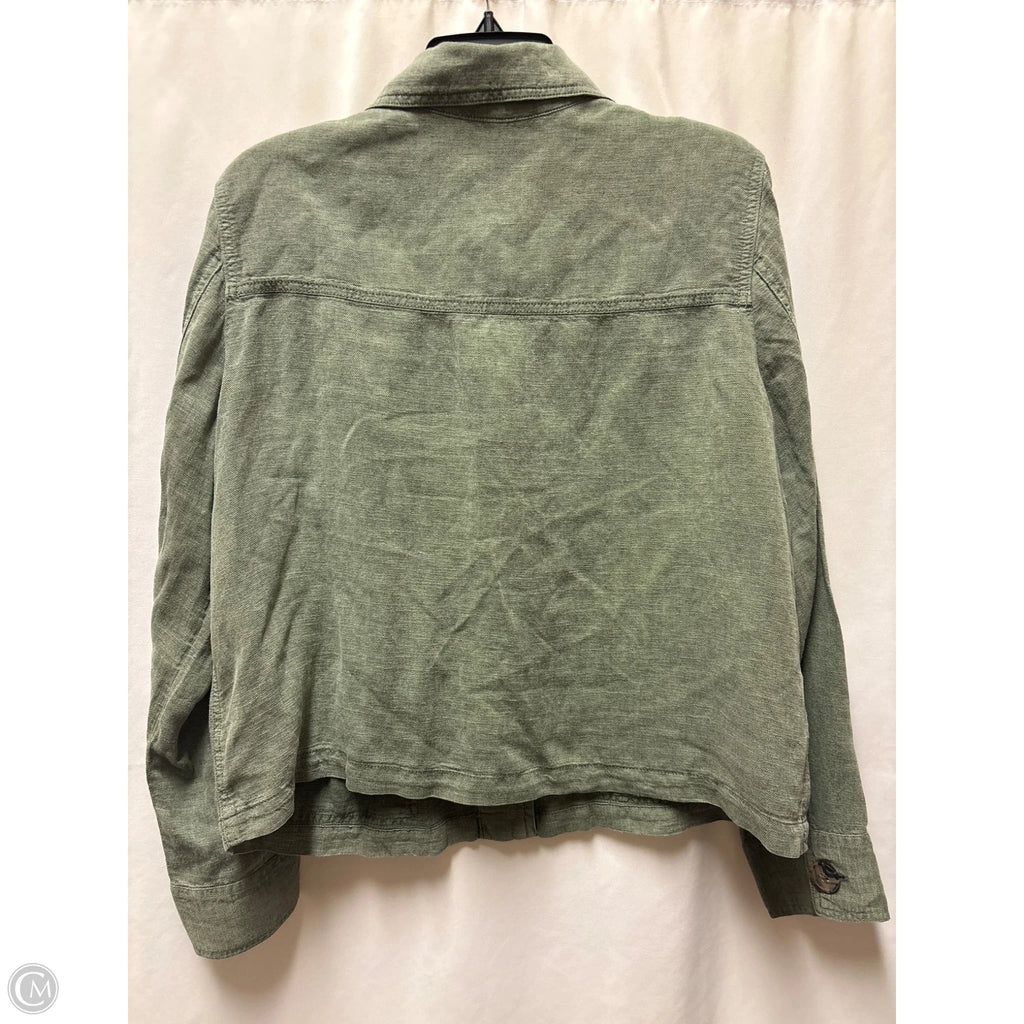 Jacket Shirt By Nicole By Nicole Miller In Green, Size: Xl