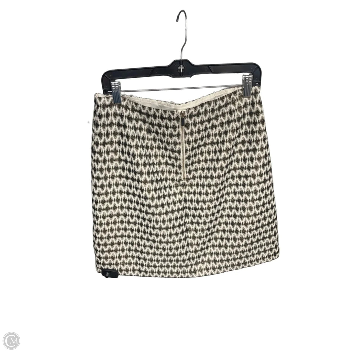 Skirt Midi By Loft In Cream & Grey, Size: 8
