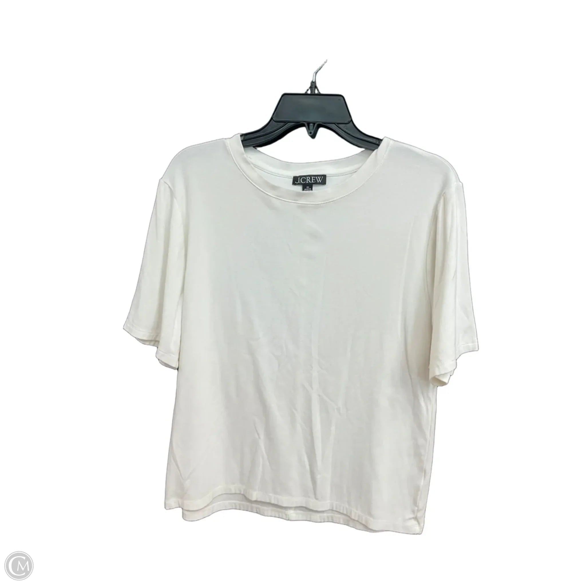 Top Short Sleeve Basic By J. Crew In White, Size: Xl