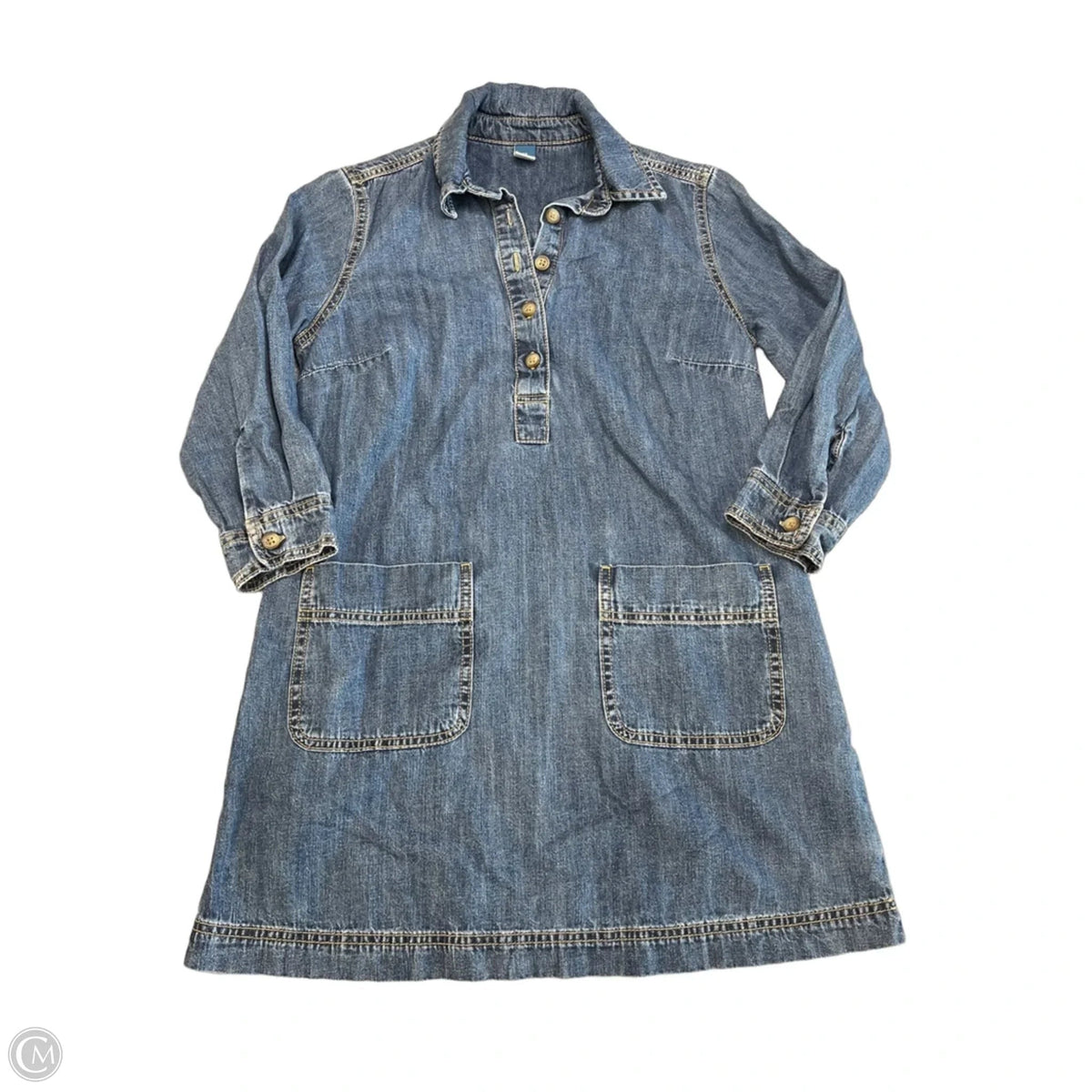 Dress Casual Short By Old Navy In Blue Denim, Size: Xsp