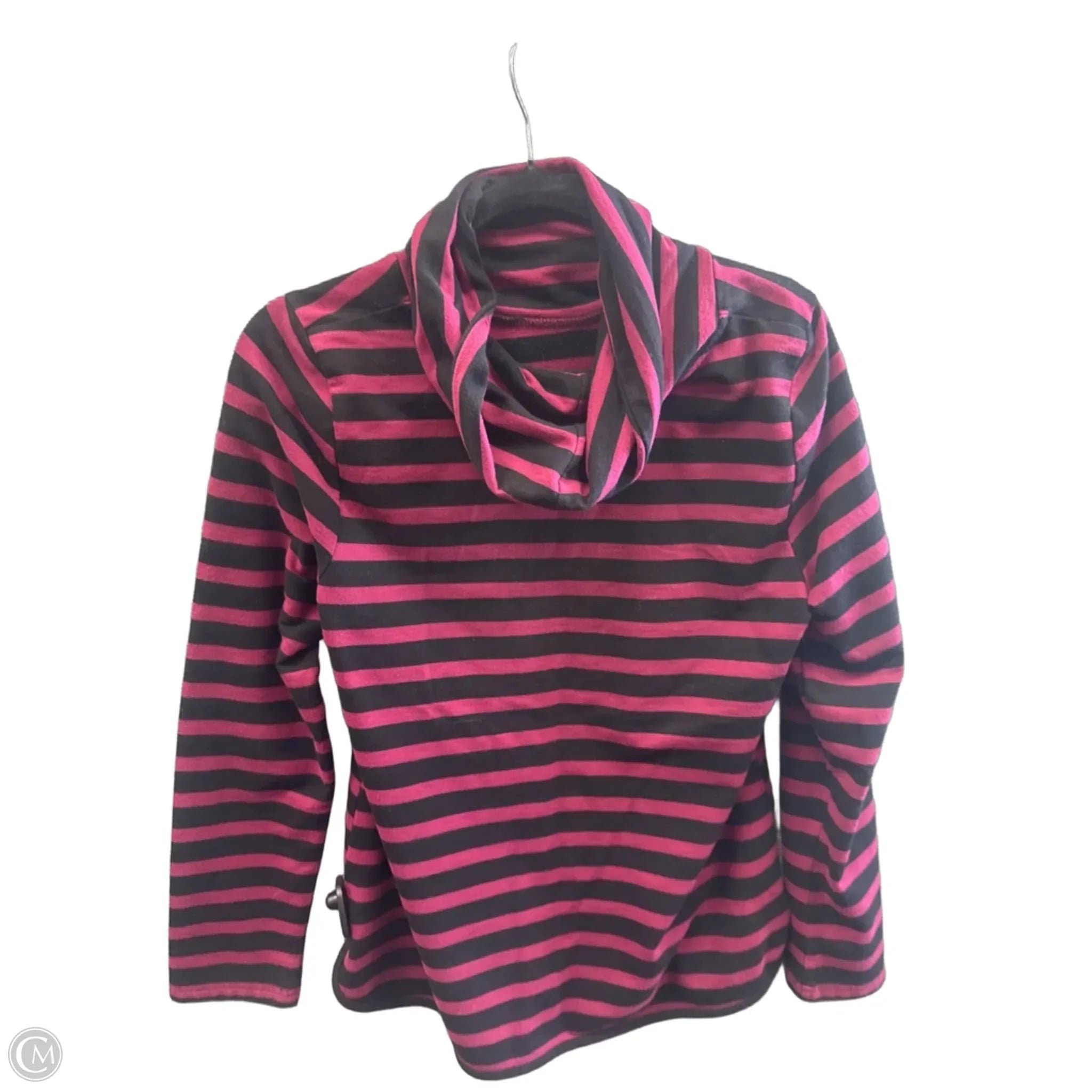 Top Long Sleeve By Croft And Barrow In Black & Purple, Size: M