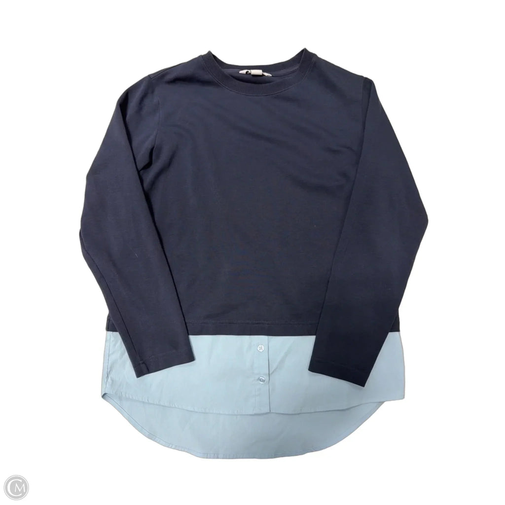Top Long Sleeve By Athleta In Blue, Size: S