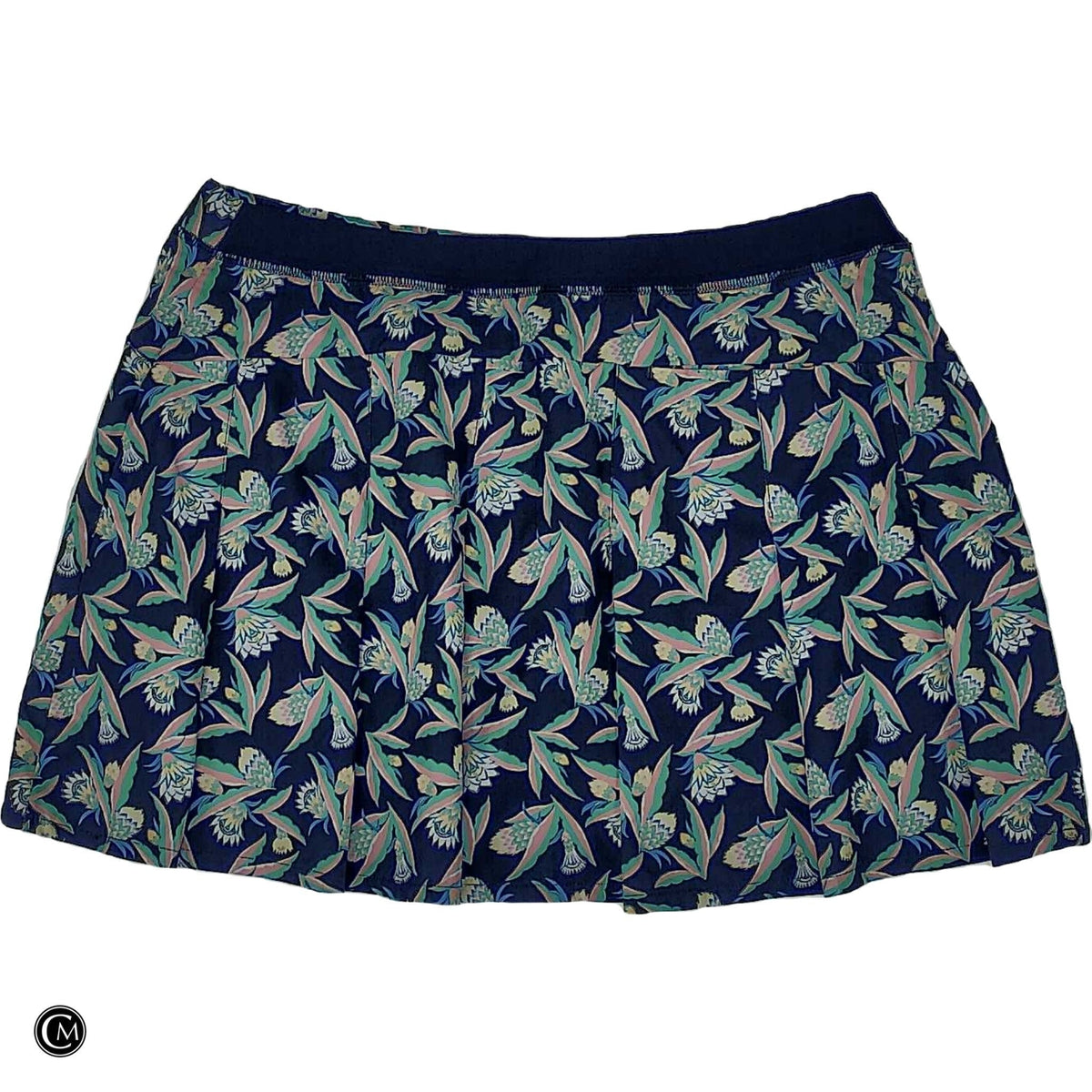 Athletic Skort By Ralph Lauren In Blue & Green, Size: L