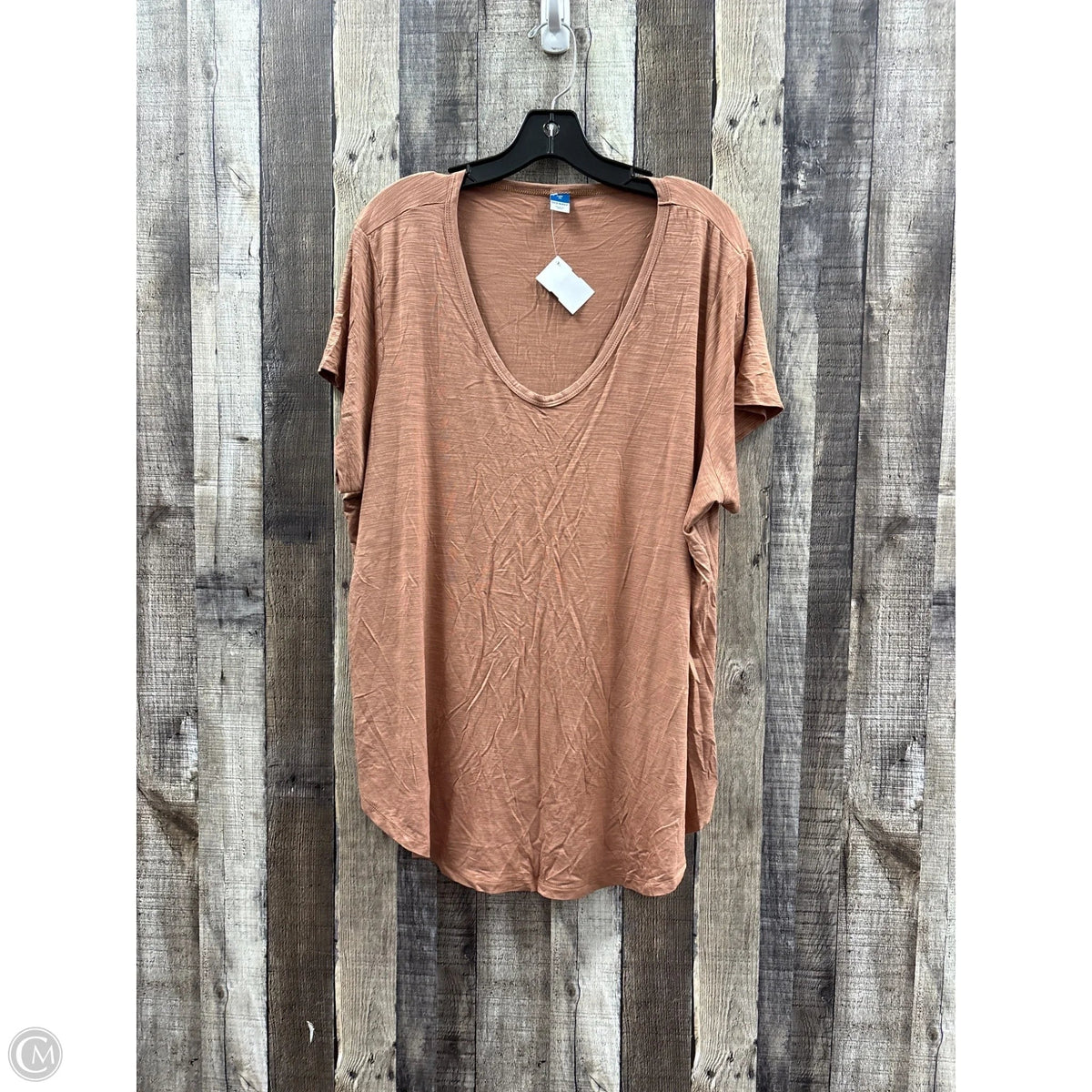 Top Short Sleeve By Old Navy In Brown, Size: Xl