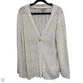 Sweater Cardigan By Clothes Mentor In Ivory, Size: Xl