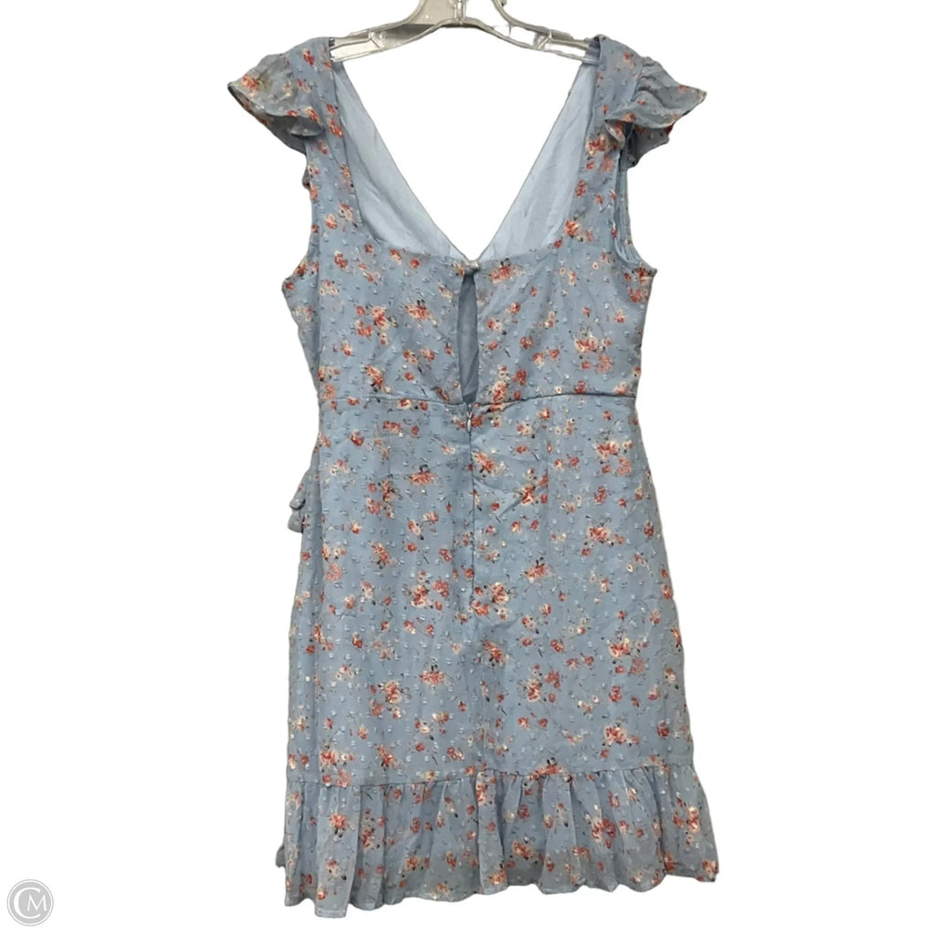 Dress Casual Short By Dee Elly In Blue, Size: L