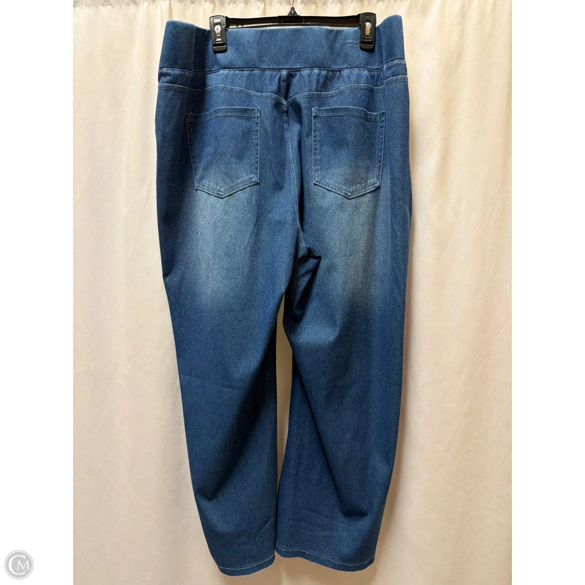 Jeans Wide Leg By Shein In Blue Denim, Size: 4x