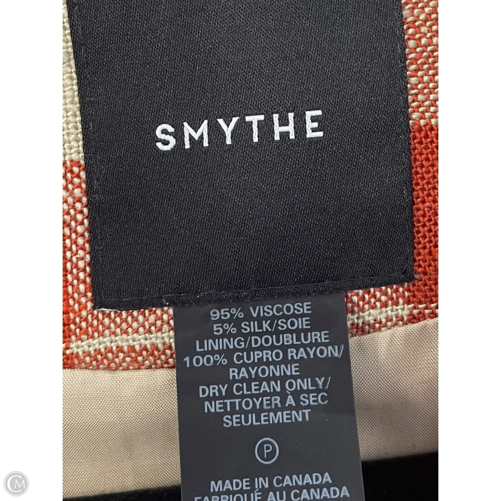 Blazer By Smythe In Cream & Orange, Size: L