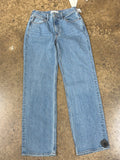 Jeans Straight By Abercrombie And Fitch In Blue Denim, Size:4