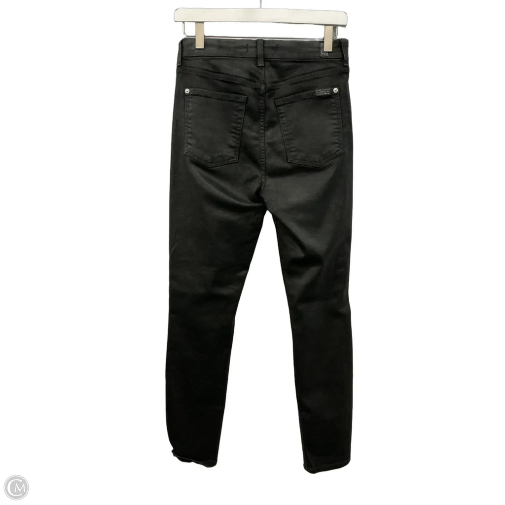 Jeans Skinny By 7 For All Mankind In Black, Size: 6
