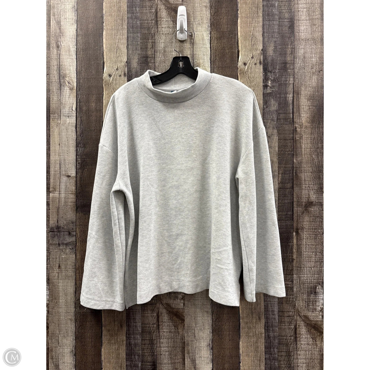 Top Long Sleeve By Old Navy In Grey, Size: L