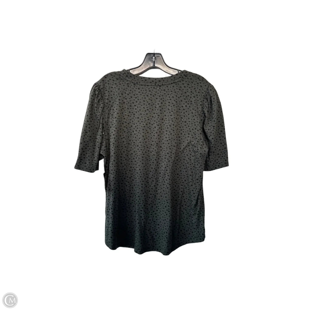Top Short Sleeve By Democracy In Green, Size: Xl