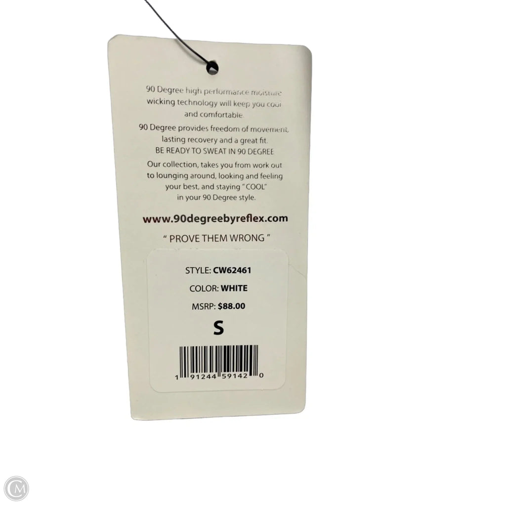 Athletic Leggings By 90 Degrees By Reflex In White, Size: S