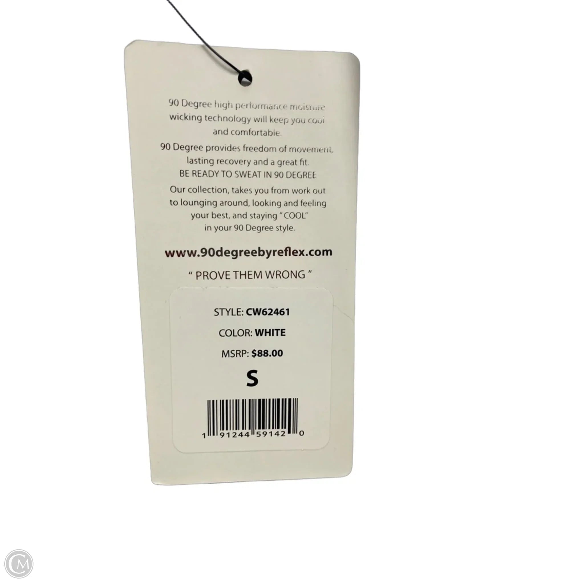 Athletic Leggings By 90 Degrees By Reflex In White, Size: S