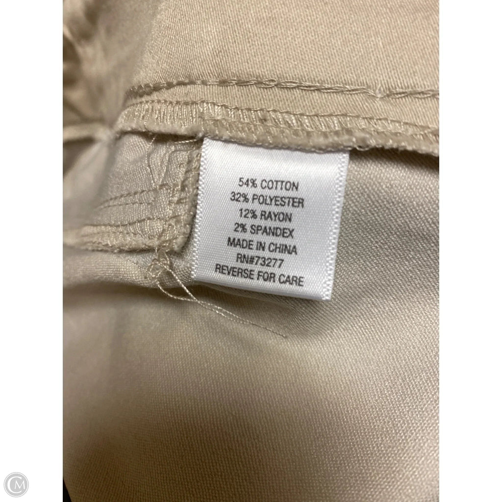 Shorts By Croft And Barrow In Beige, Size: 18