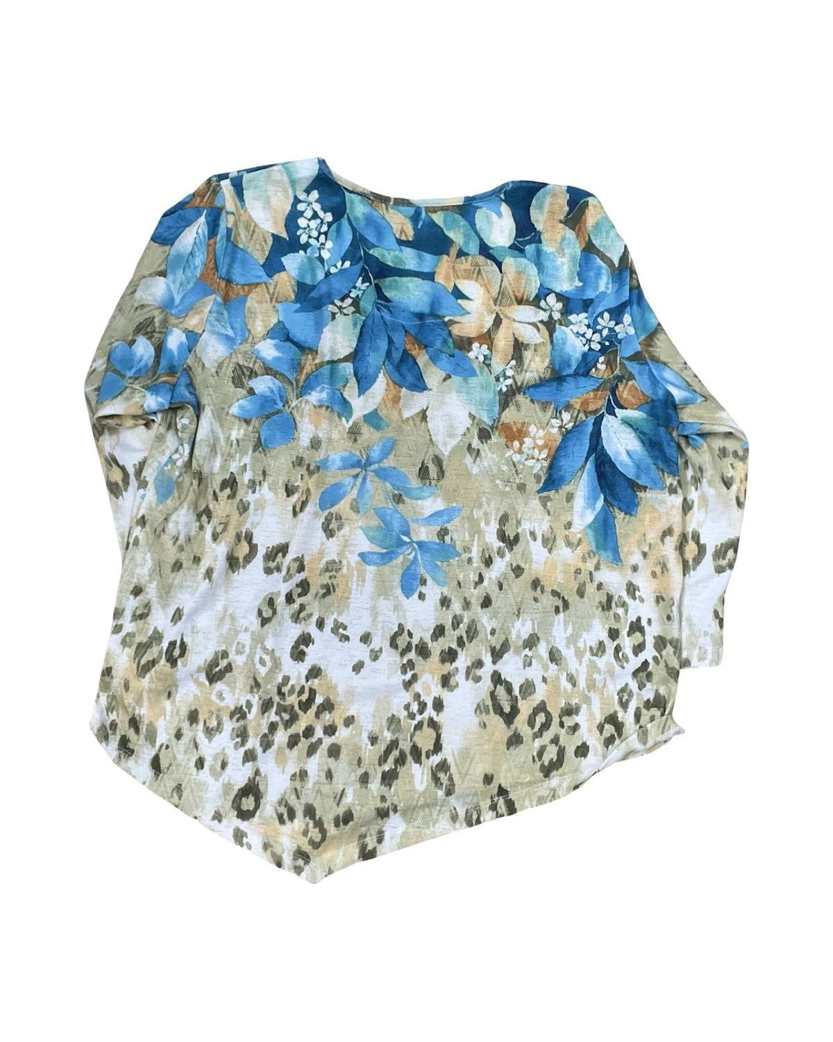 Top Ls By Alfred Dunner In Blue & Green, Size:L