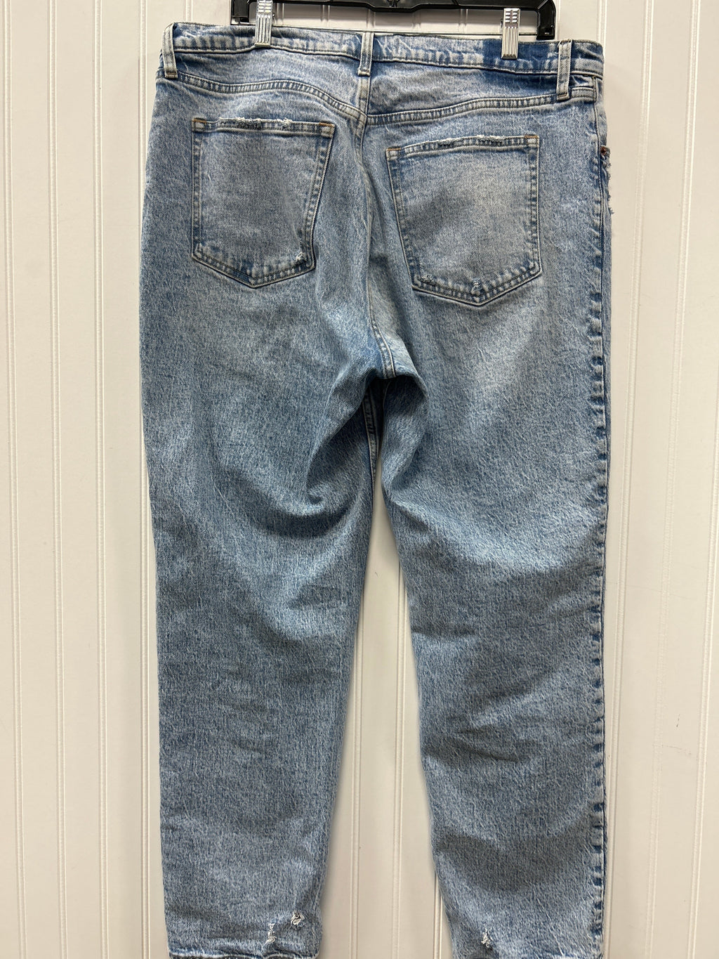 Jeans Straight By Abercrombie And Fitch In Blue Denim, Size:16
