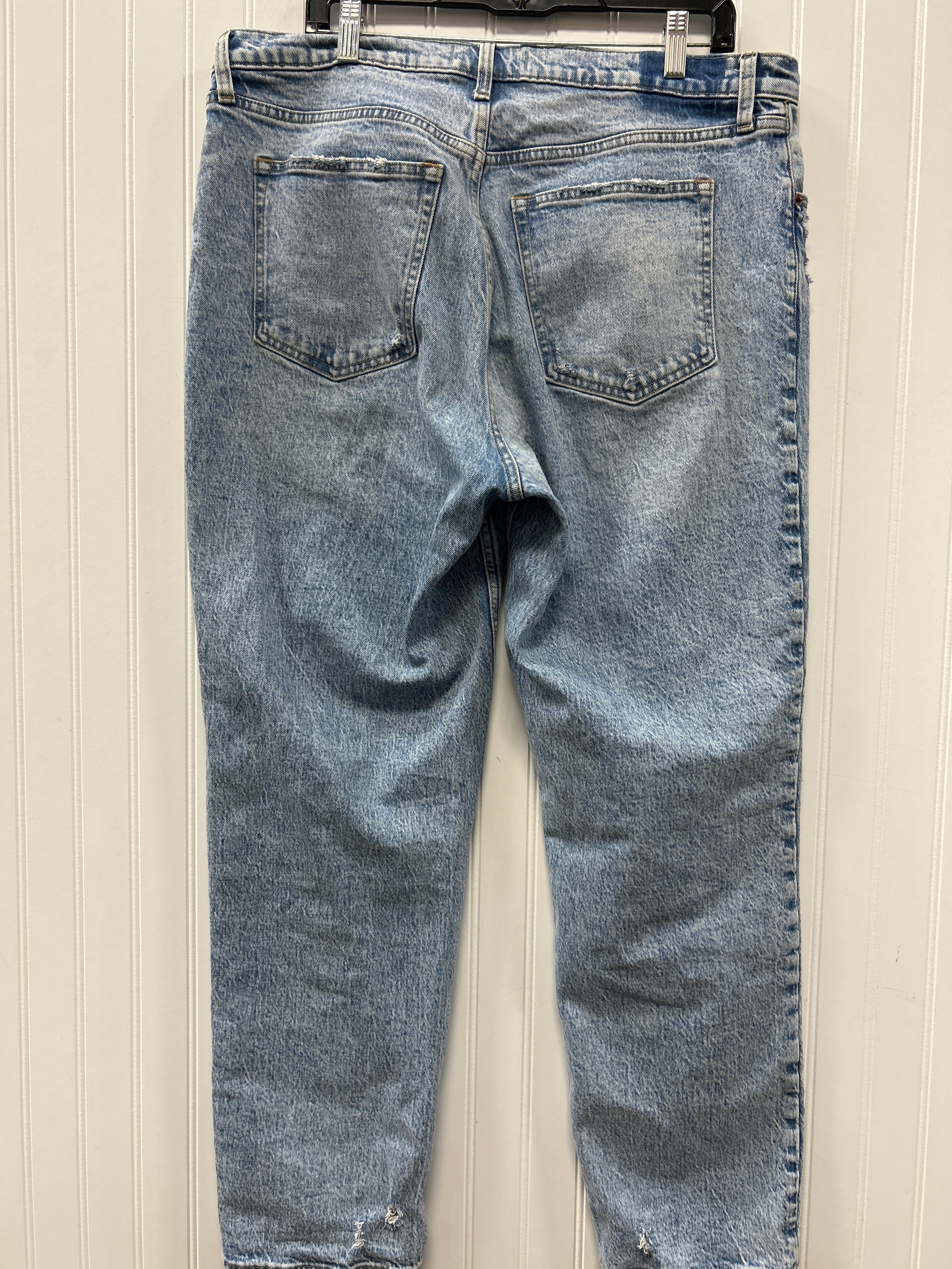 Jeans Straight By Abercrombie And Fitch In Blue Denim, Size:16