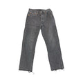 Jeans Straight By Levis In Black Denim, Size:0