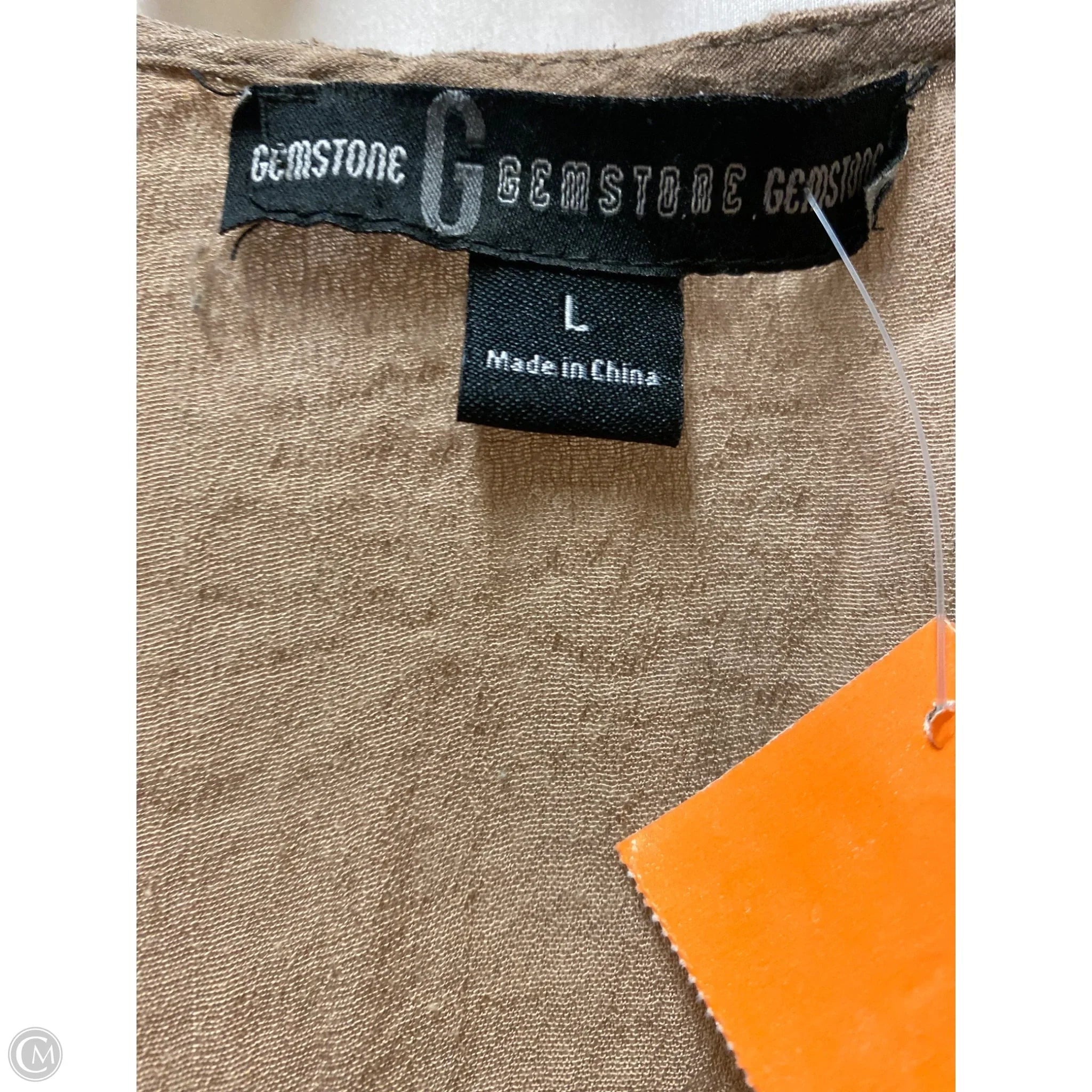 Vest Other By Clothes Mentor In Brown, Size: L