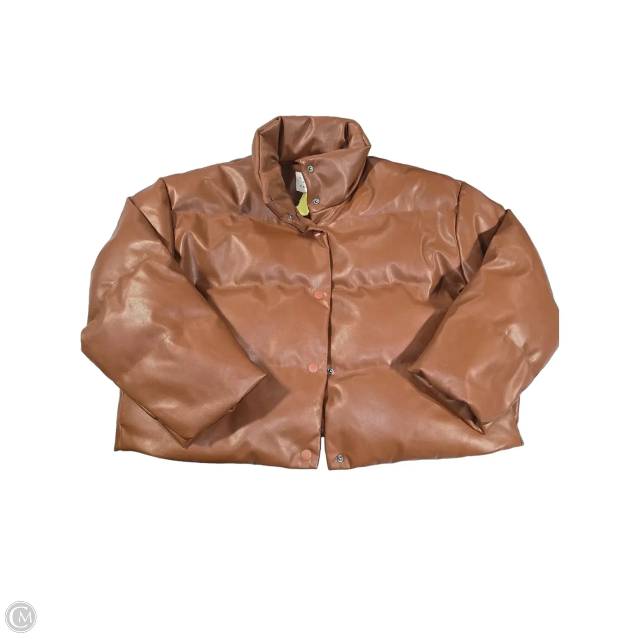 Coat Puffer & Quilted By A New Day In Brown, Size: Xl