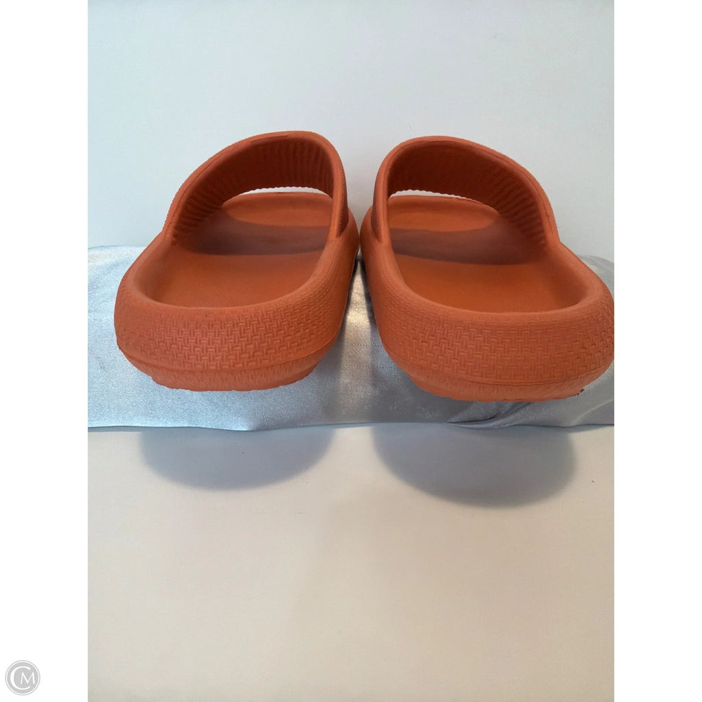 Sandals Flats By Clothes Mentor In Orange, Size: 8