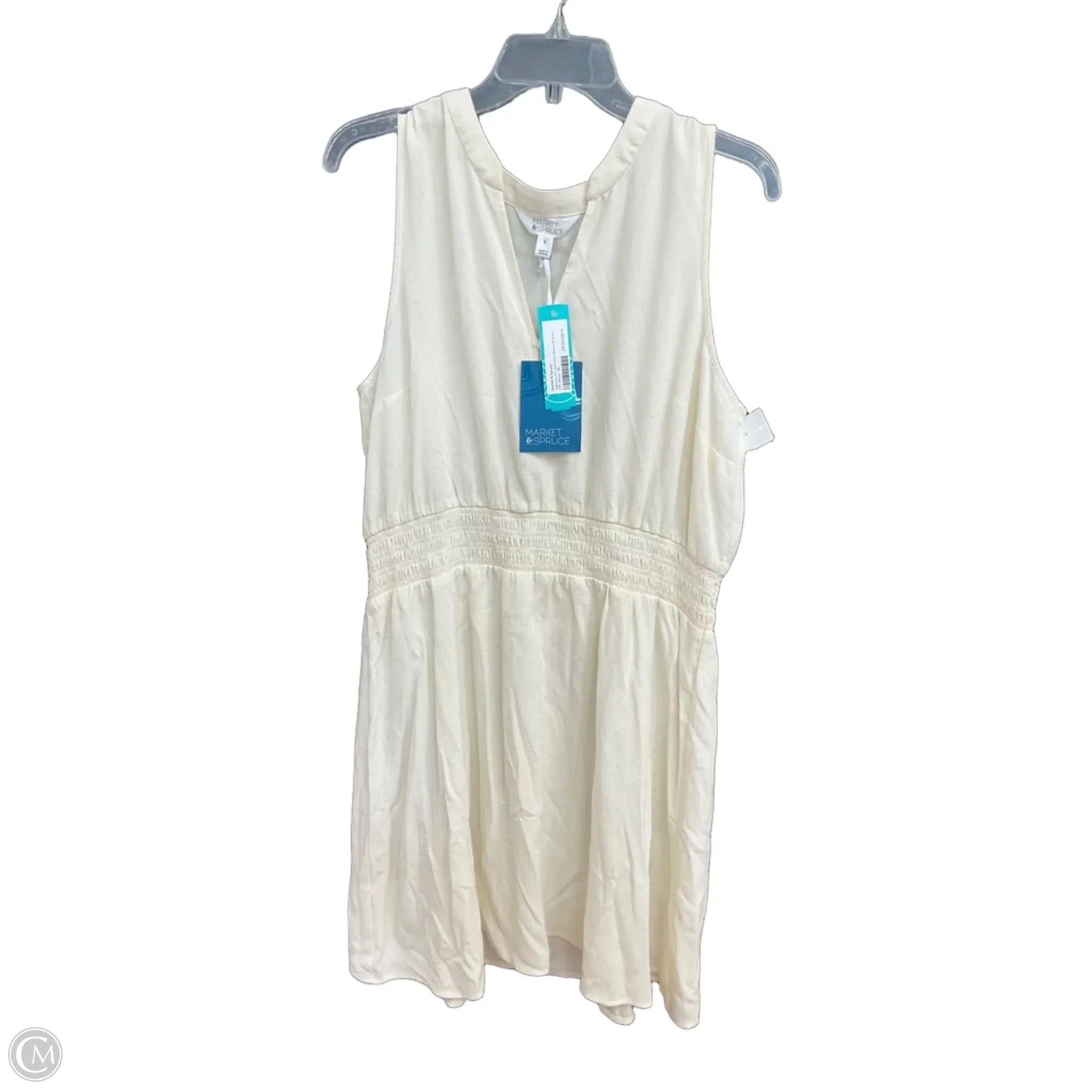 Dress Casual Midi By Market & Spruce In Cream, Size: Xl